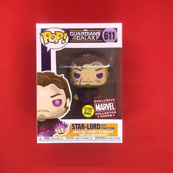 Funko Pop! Star Lord with Power Stone 611 Glow